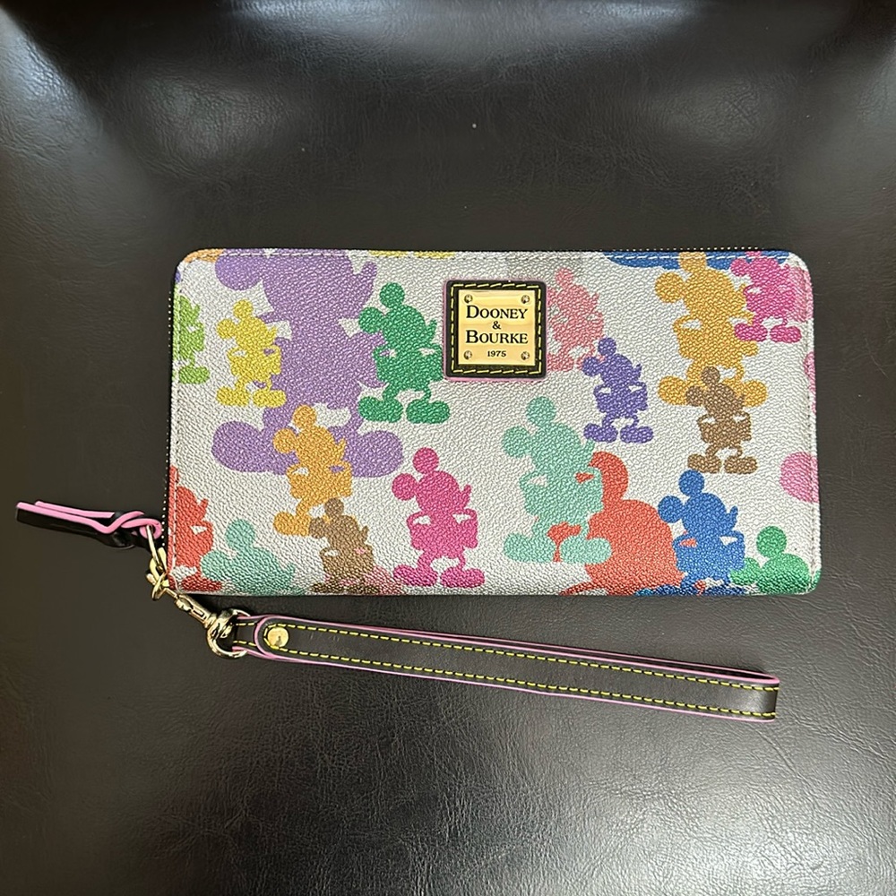 Disney Dooney & Bourke large wallet with wrist strap